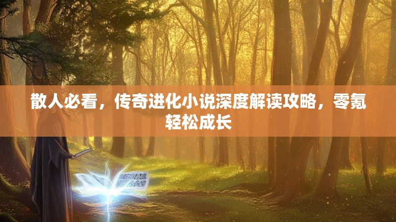 散人必看，传奇进化小说深度解读攻略，零氪轻松成长
