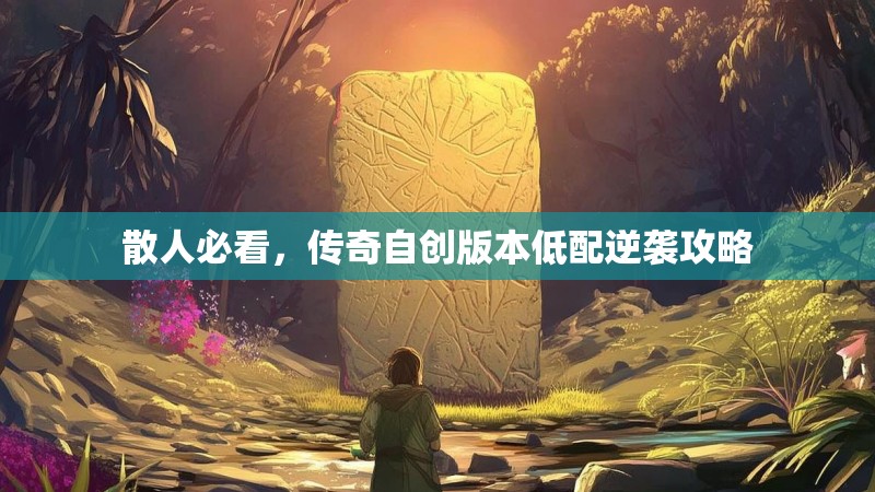 散人必看，传奇自创版本低配逆袭攻略