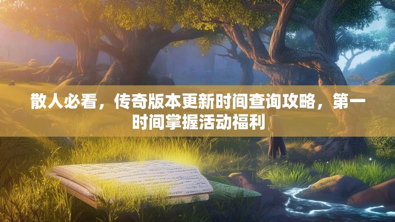 散人必看，传奇版本更新时间查询攻略，第一时间掌握活动福利