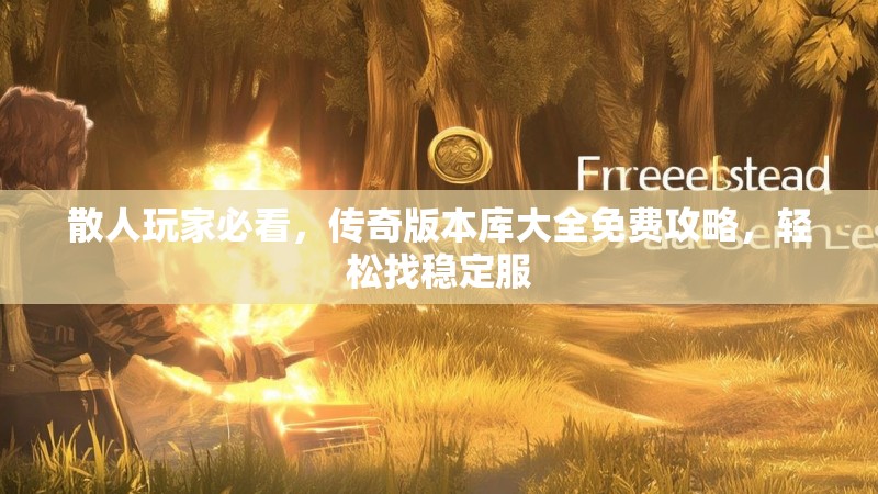 散人玩家必看，传奇版本库大全免费攻略，轻松找稳定服