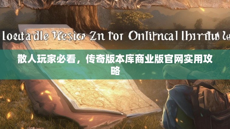 散人玩家必看，传奇版本库商业版官网实用攻略