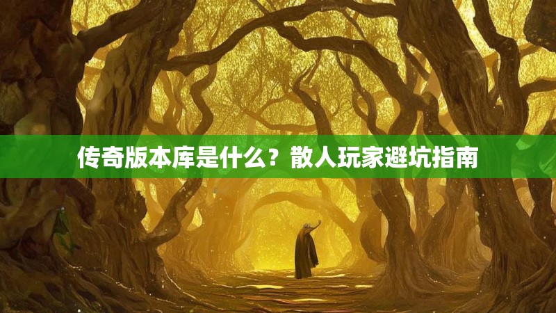 传奇版本库是什么？散人玩家避坑指南