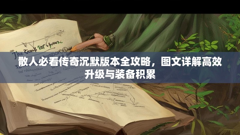 散人必看传奇沉默版本全攻略，图文详解高效升级与装备积累