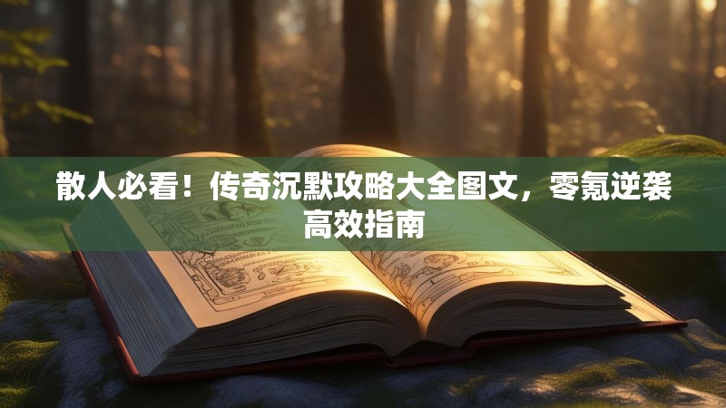 散人必看！传奇沉默攻略大全图文，零氪逆袭高效指南