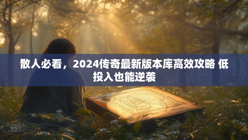 散人必看，2024传奇最新版本库高效攻略 低投入也能逆袭