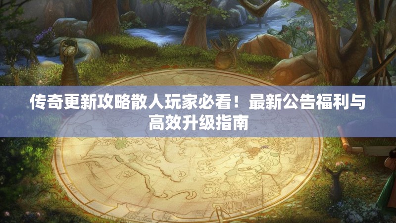 传奇更新攻略散人玩家必看！最新公告福利与高效升级指南