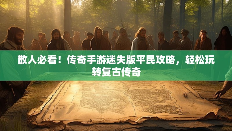 散人必看！传奇手游迷失版平民攻略，轻松玩转复古传奇